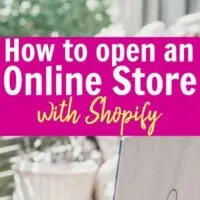 How to Open a Shopify Store and make money from home with this awesome side hustle. One woman made over $50K in her first month! Get step by step instructions to opening your own online store and creating a life you love from home with no direct sales!
