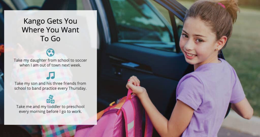 get paid to drive children with Kango