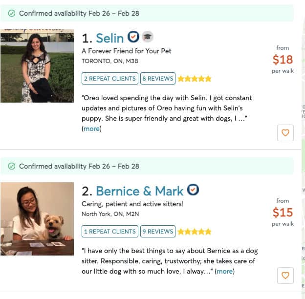 side hustle app Rover to get paid for walking dogs