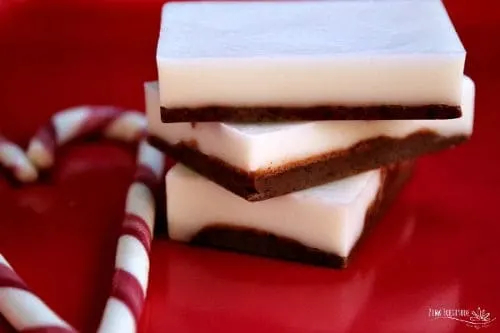 DIY Peppermint Bark soap