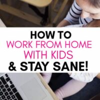 Working from home with kids - schedule for stay at home moms