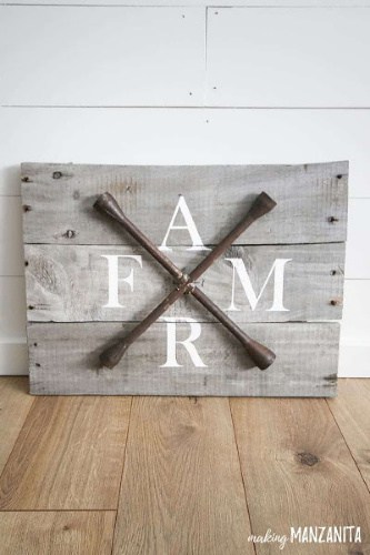 farmhouse wood sign