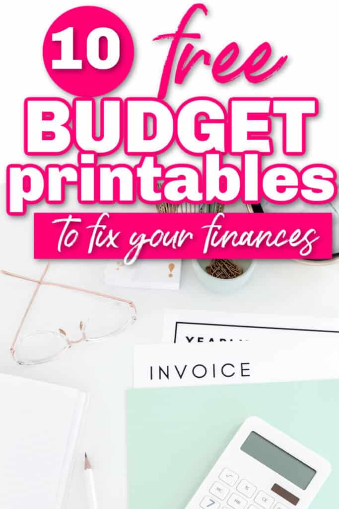free budget printables