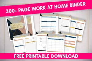 FREE work at home binder