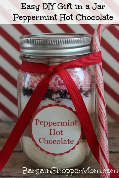 hot chocolate in a jar