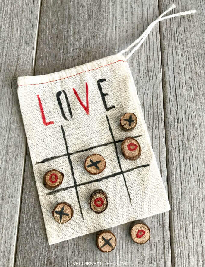 Personalized Valentines Day Tic Tac Toe Bags Great Gift For Kids And Classrooms 