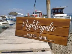 wooden sign for business. CNC projects that sell