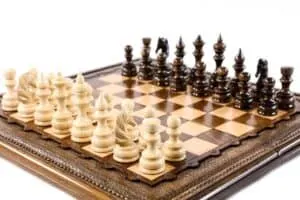 wooden chess set