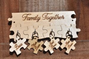 key ring holder made out of wood
