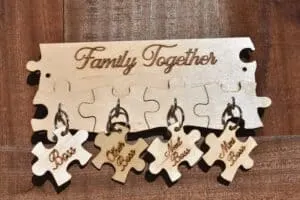 key ring holder made out of wood