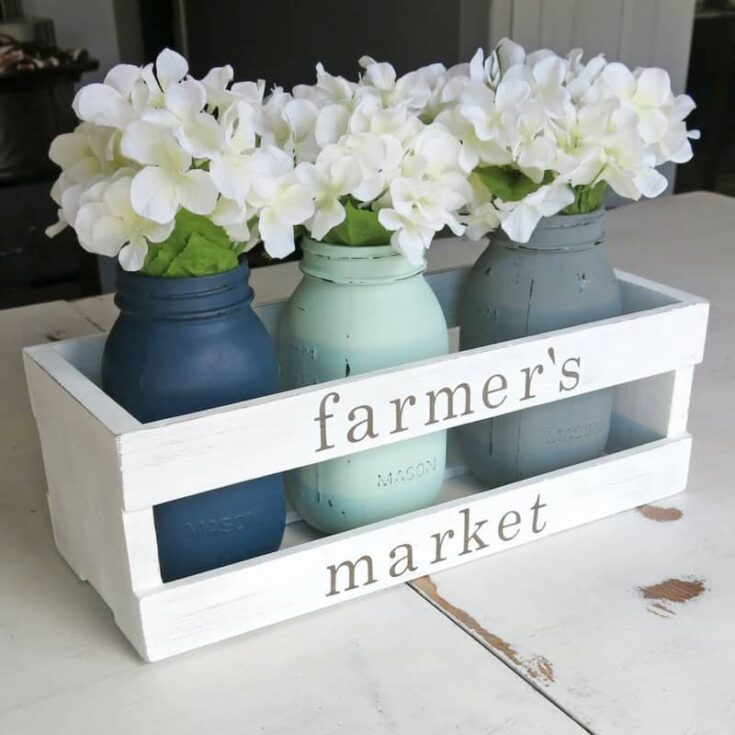 wooden crate farmhouse style