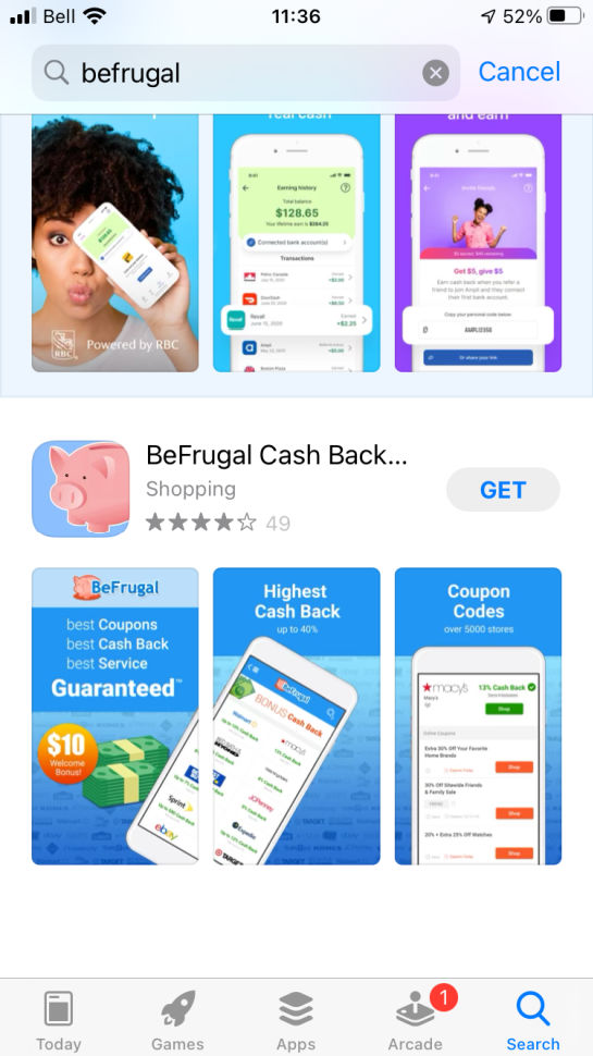 BeFrugal app and BeFrugal review