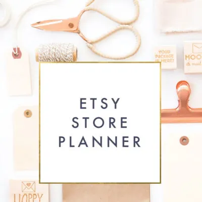 Etsy printable store planner
