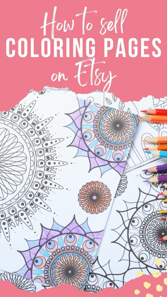 how to sell coloring pages on Etsy