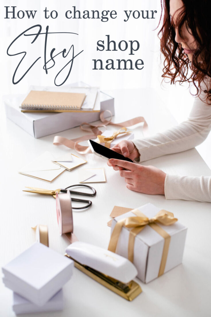 how to change your Etsy shop name