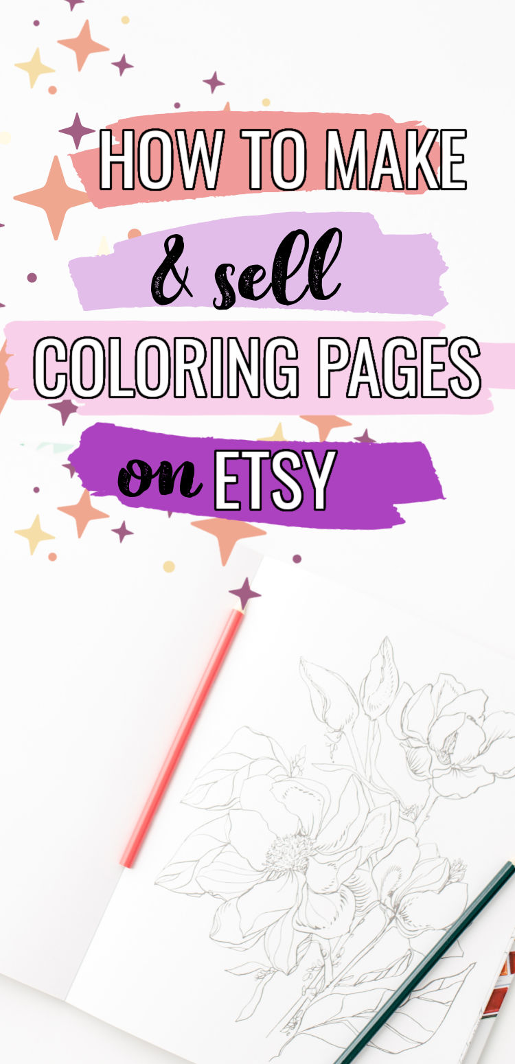 how to make coloring books to sell on Etsy