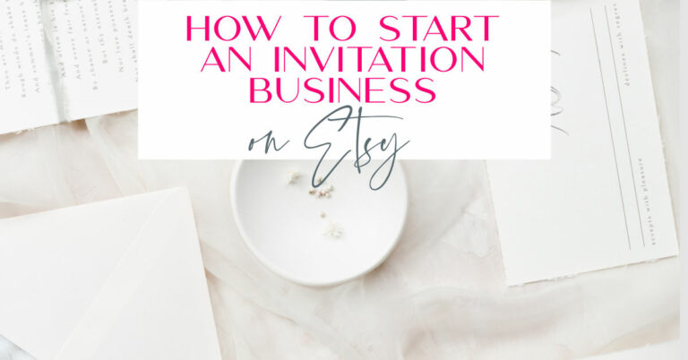 How to start an invitation business on etsy