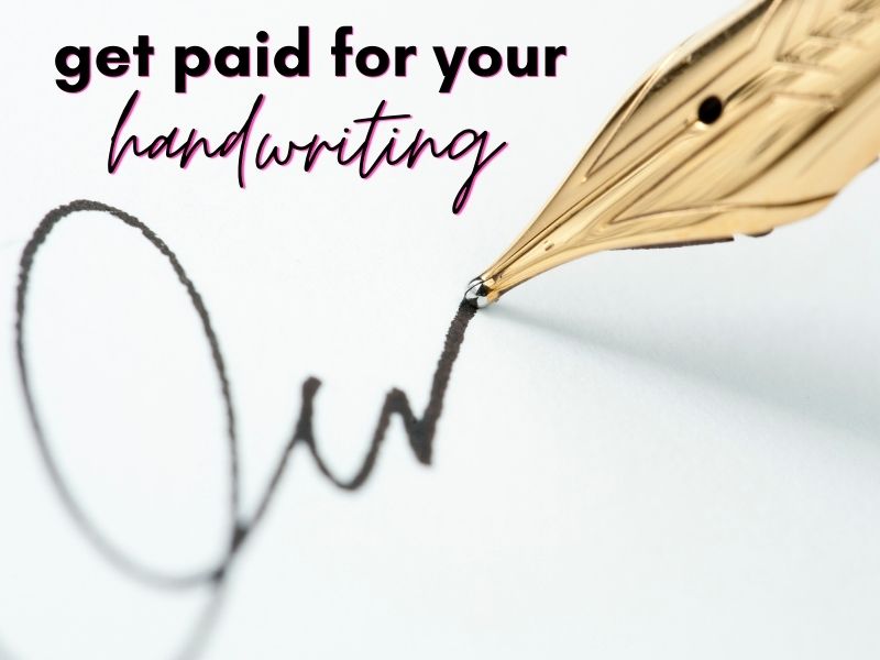 How to get paid for handwriting