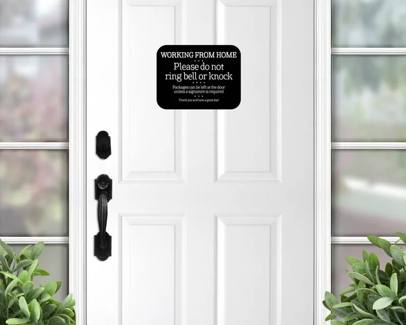 work from home gifts - door magnet