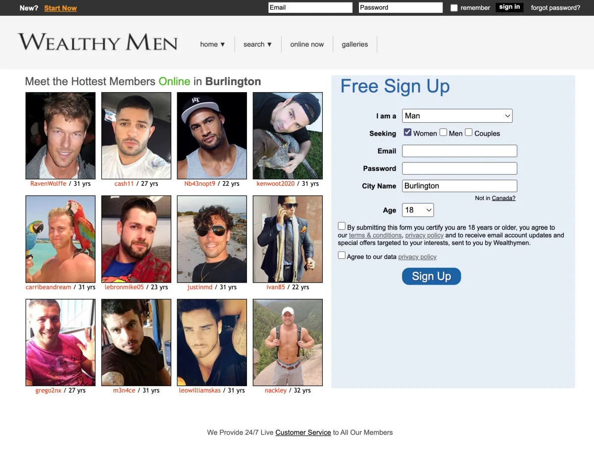 Wealthy men sugar daddy site