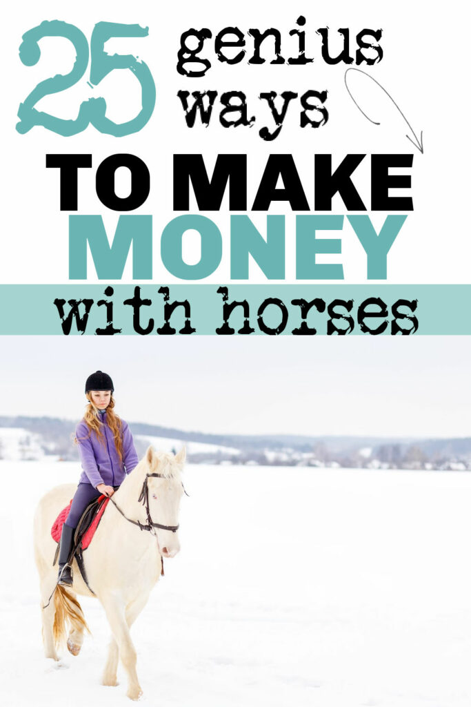 How to make money with horses