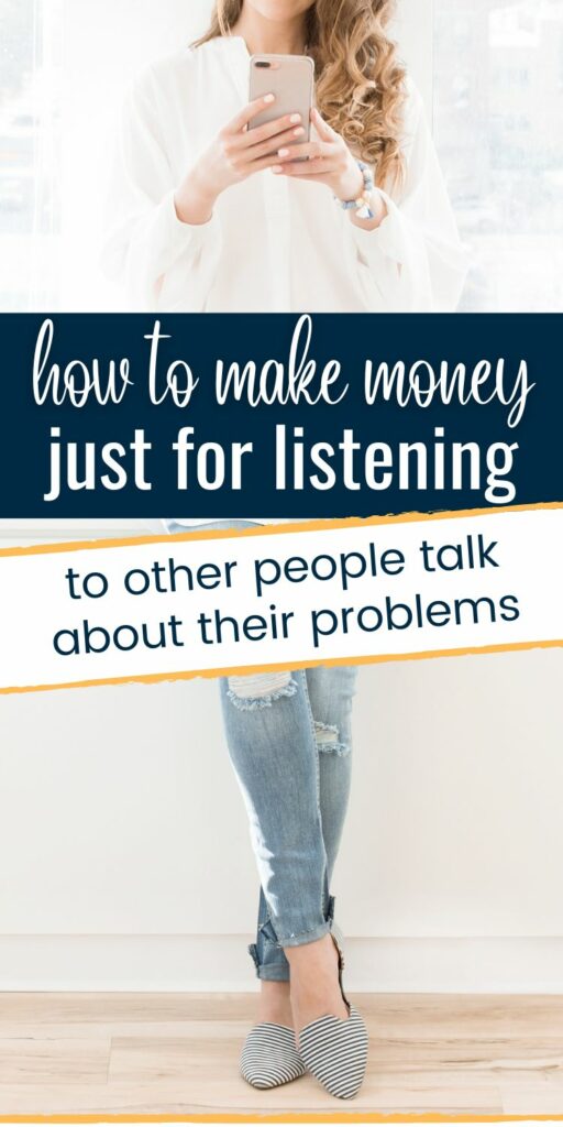 How to make money listening to other peoples problems
