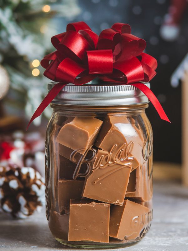 fudge in a jar